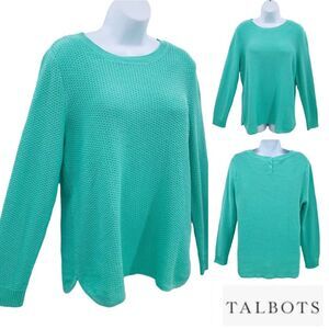 Talbot’s Lightweight Mint Green Tunic Sweater Sz. L NWOT
